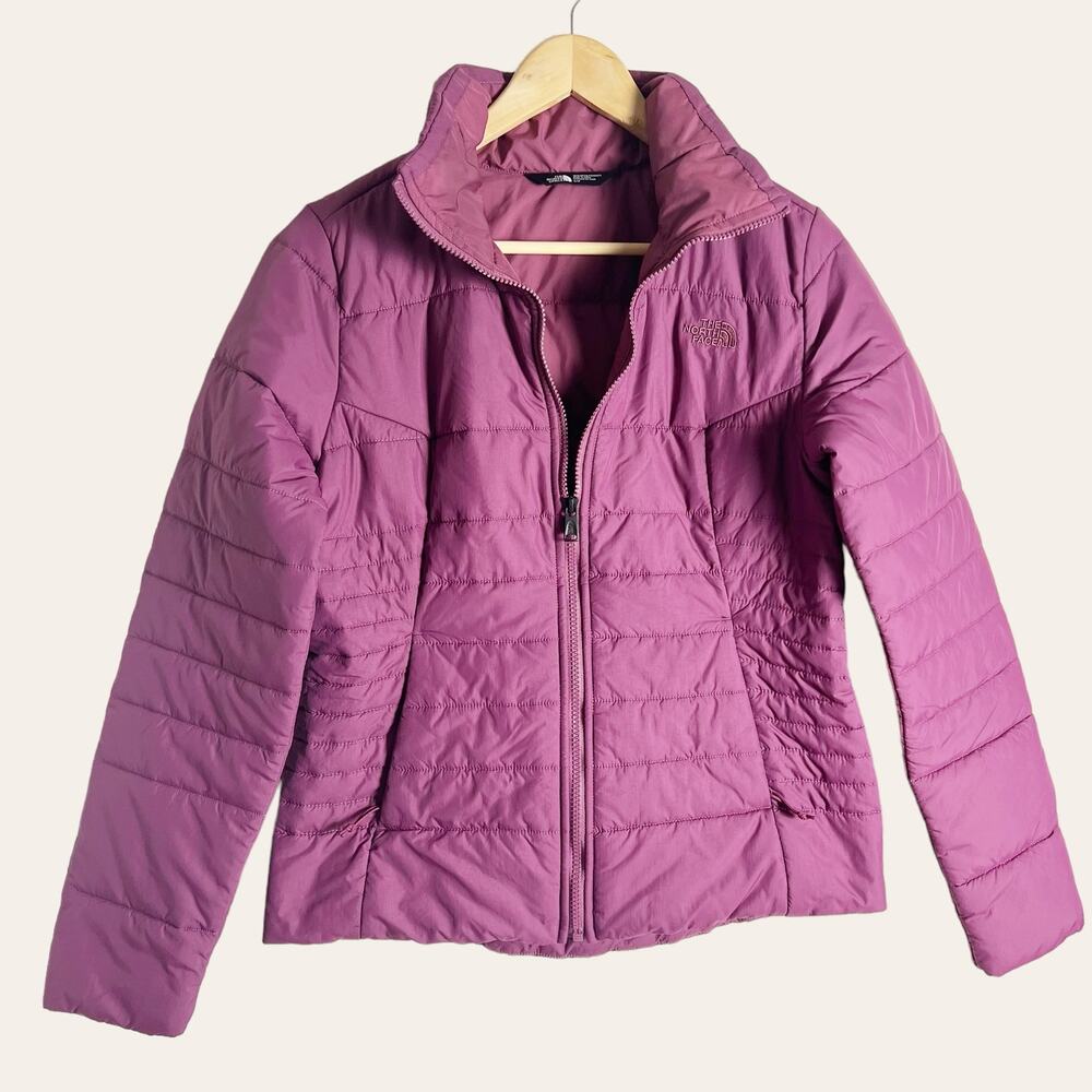 The North Face Women’s Harway Nylon Stand Collar Purple Puffer Jacket S